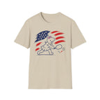 USA Flag Female Teddy Bear T-Shirt
