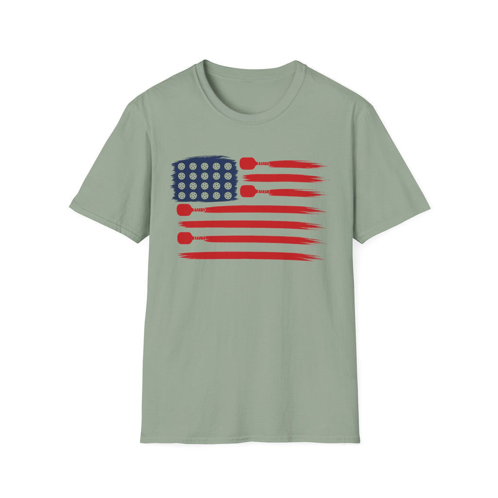 USA Flag Pickleball T-Shirt