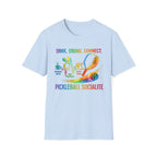 Dink. Drink. Connect. Pickleball Socialite T-Shirt - Color