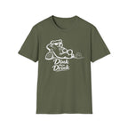 Dinks Then Drinks Teddy Bear Dark T-Shirt