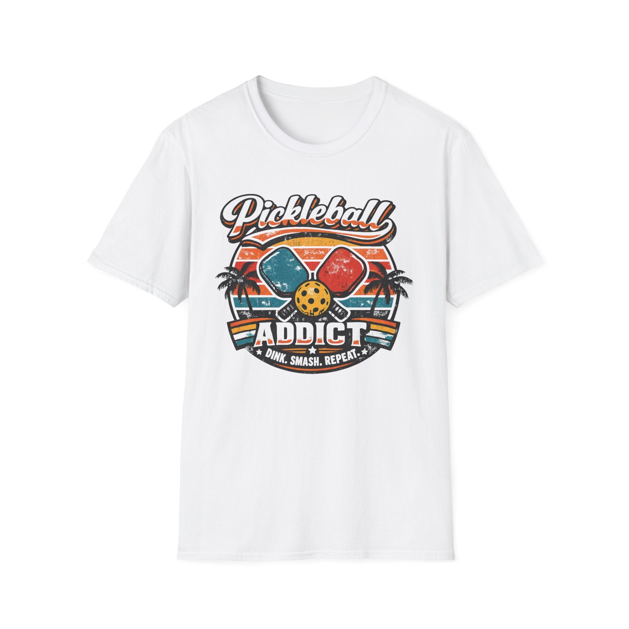 Retro Pickleball Addict T-Shirt