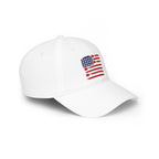USA Pickleball themed flag - Low Profile Embroidered Baseball Cap