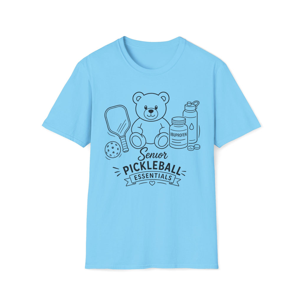 Senior Pickleball Essentials Teddy Bear T-Shirt