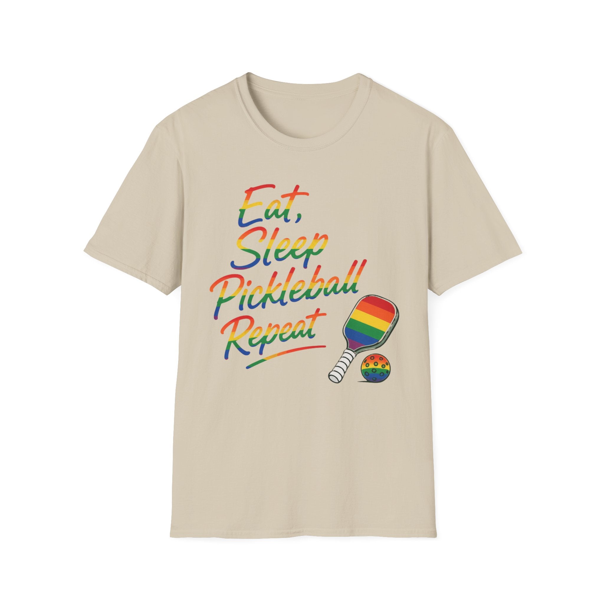 Pride Eat Sleep Pickleball Repeat T-Shirt