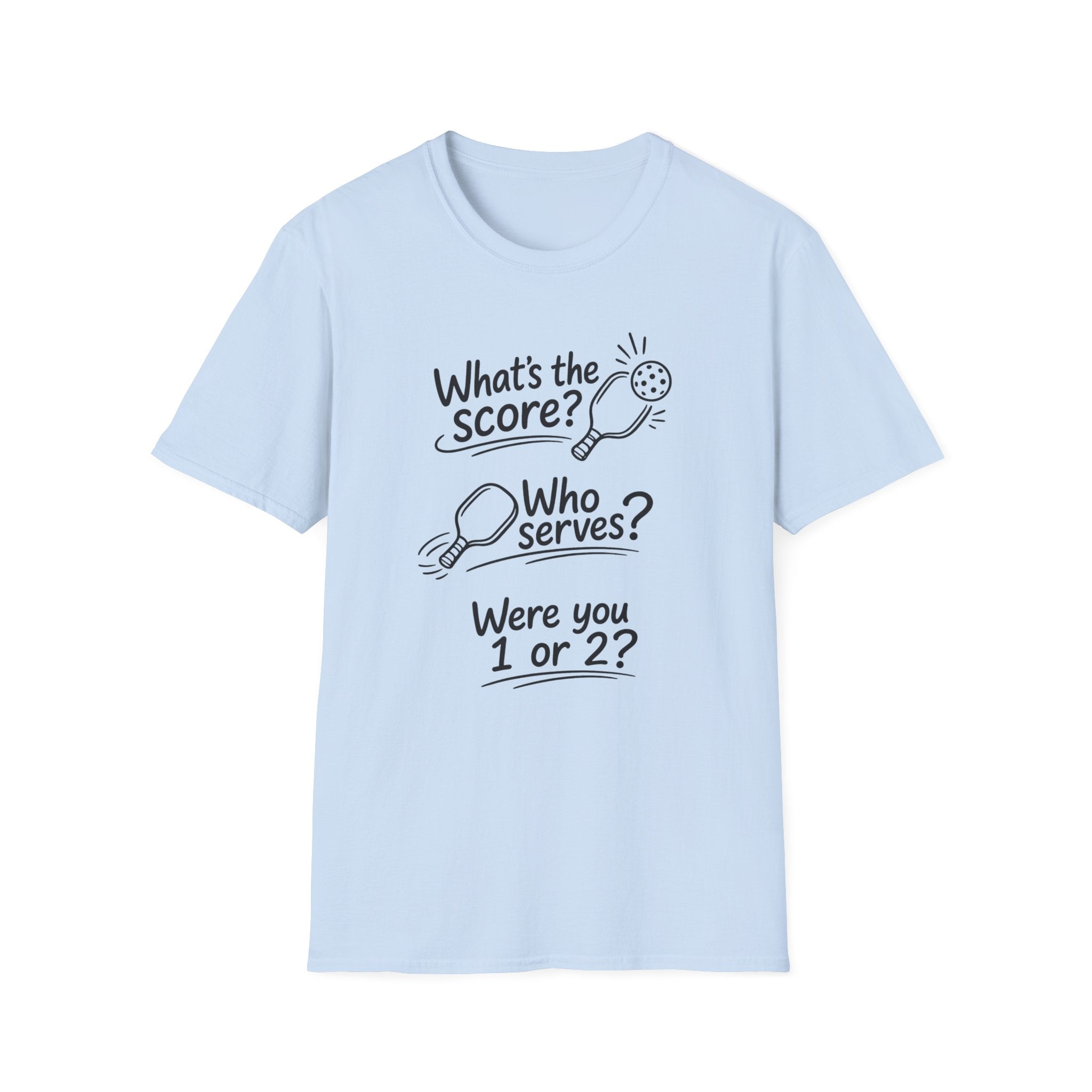 What's the Score? Who Serves? T-Shirt