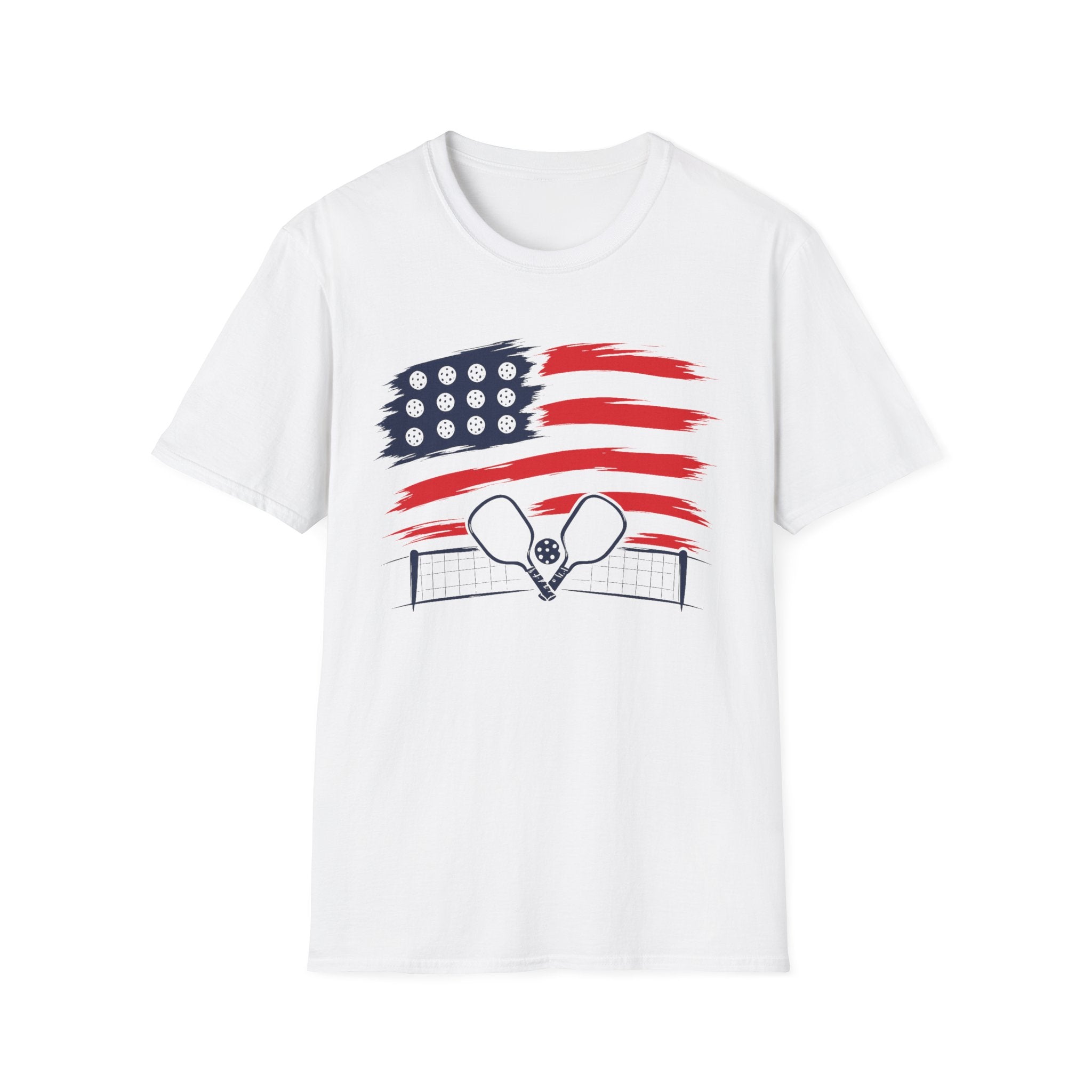 USA Flag Pickleball T-Shirt