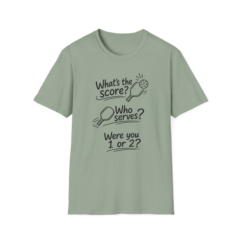 What's the Score? Who Serves? T-Shirt