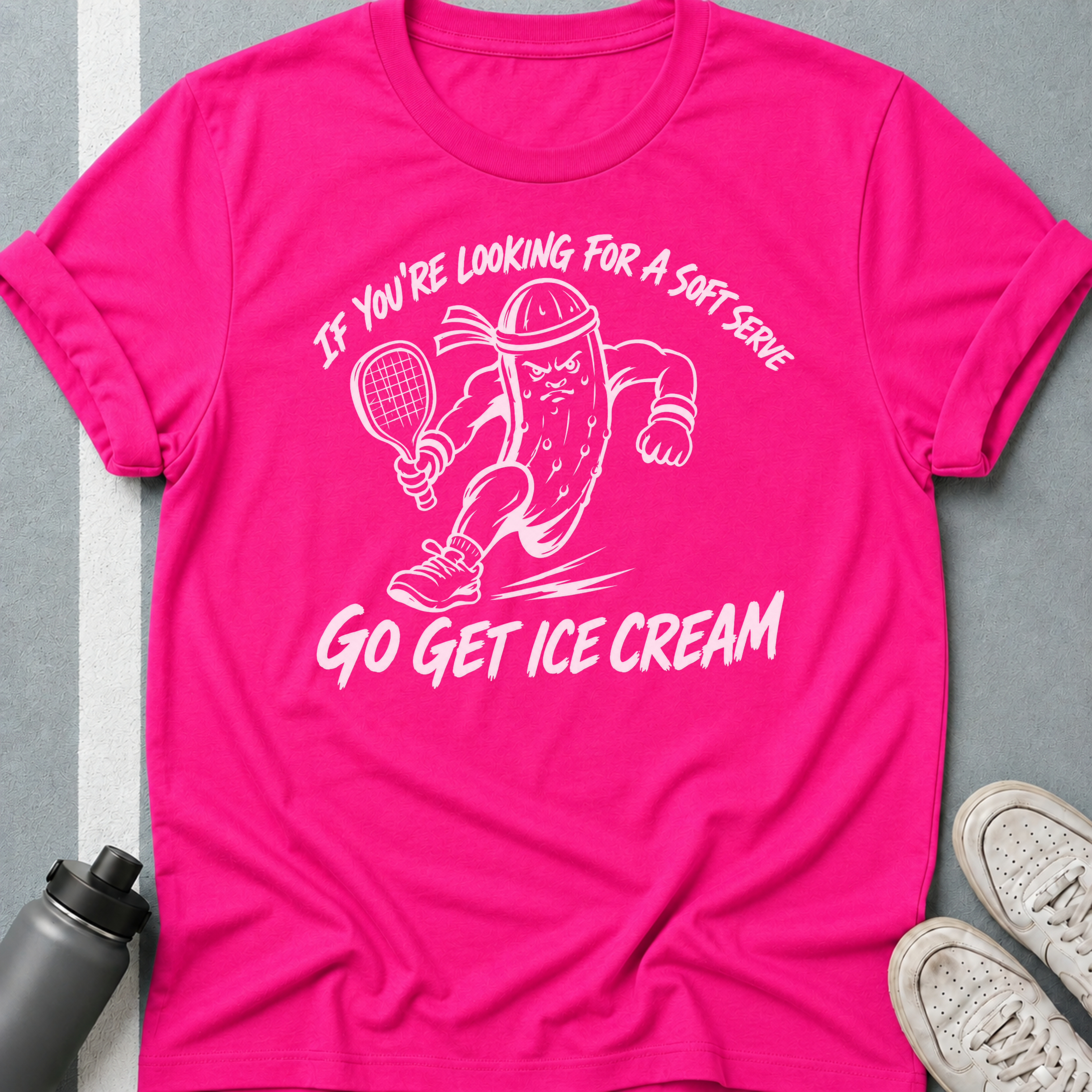 If You Are Looking For a Soft Serve Get Ice Cream Pickle Dark T-Shirt
