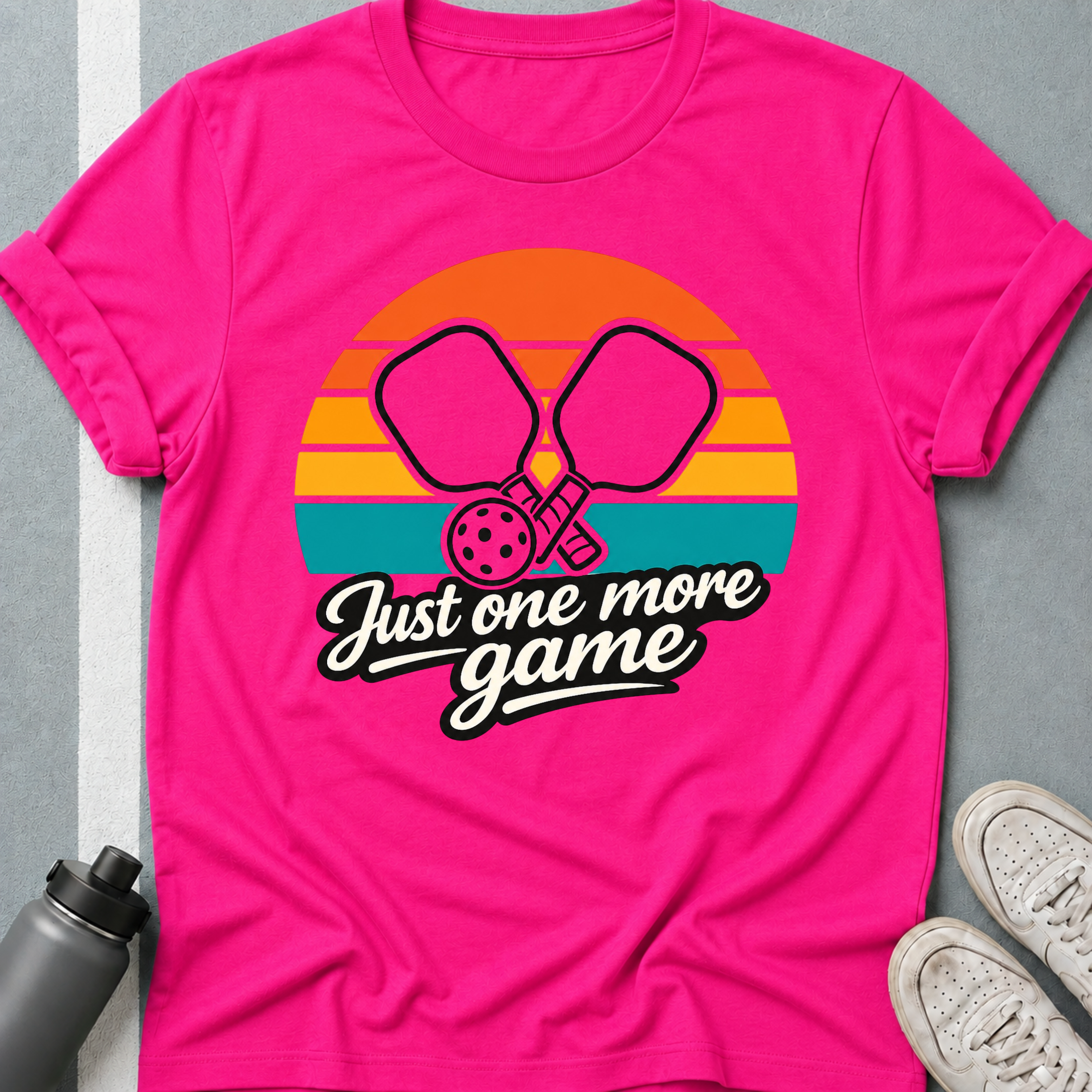 Retro just one more game sunrise T-Shirt