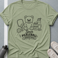 Senior Pickleball Essentials Teddy Bear Light T-Shirt